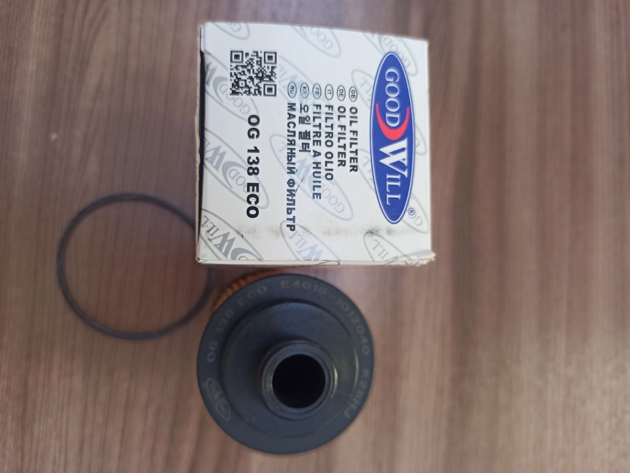 Фильтр масляный (вставка) (с уплотнительным кольцом) (дв. 1.6L DVVT) Goodwill для CHERY TIGGO 3 OEM E4G161012040 — фото 2