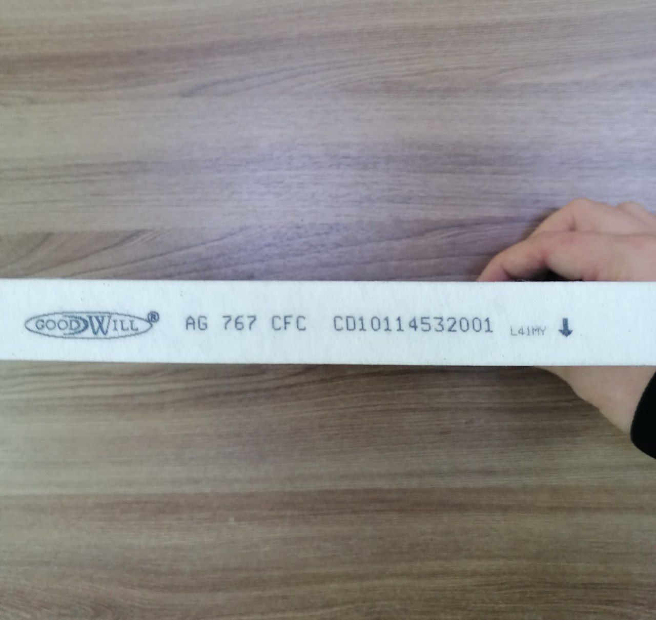 Фильтр салона (угольный) (235 * 217 * 20) Goodwill для CHANGAN CS75 (Gen1) OEM CD10114532001 — фото 3